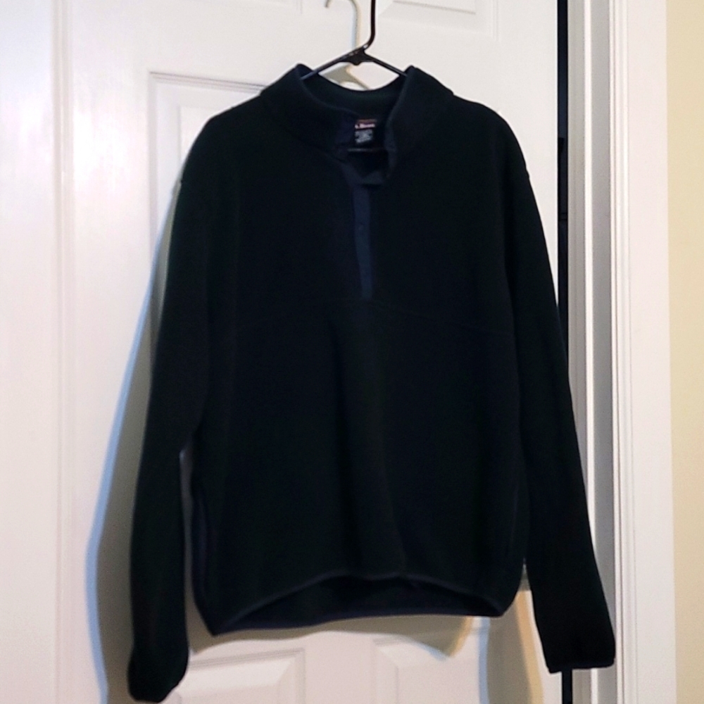 Mens L.L. Bean pullover fleece sweater